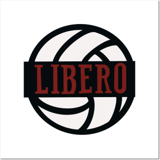 Volleyball libero red Posters and Art